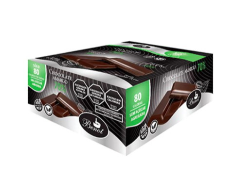 BARRITA DE CHOCOLATE AMARGO 70% LIBRE DE GLUTEN