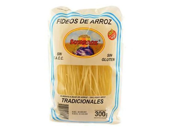 FIDEOS DE ARROZ NATURAL LIBRE DE GLUTEN