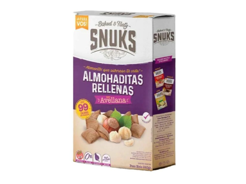 ALMOHADITAS AVELLANA SIN TACC LIBRE DE GLUTEN