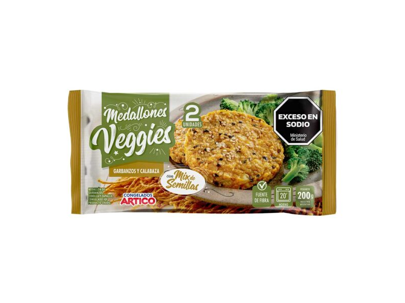 MEDALLONES GARBANZO & CALABAZA X 200 GR