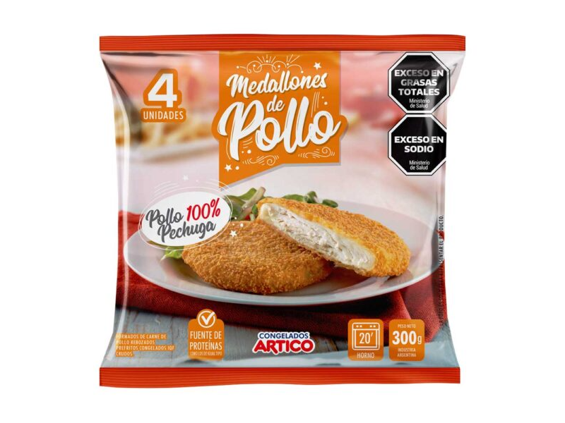 MEDALLONES DE POLLO X300 GR