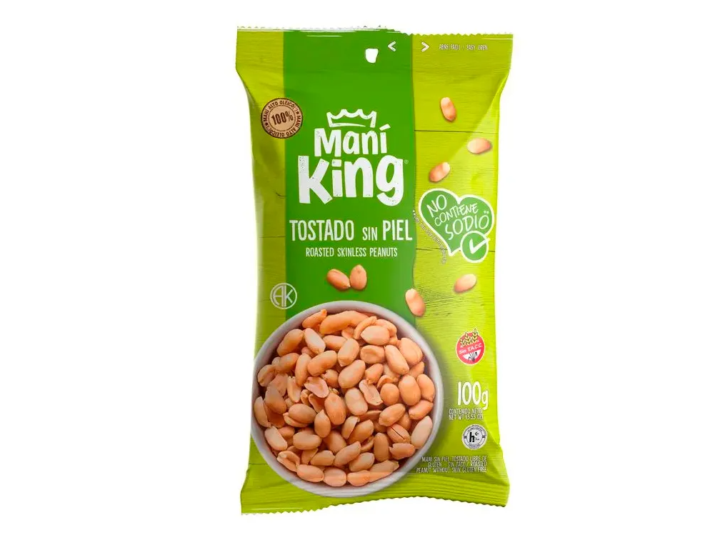MANÍ TOSTADO SIN PIEL X100 GR