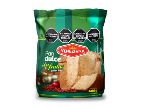 PAN DULCE SIN FRUTA X 380 GR