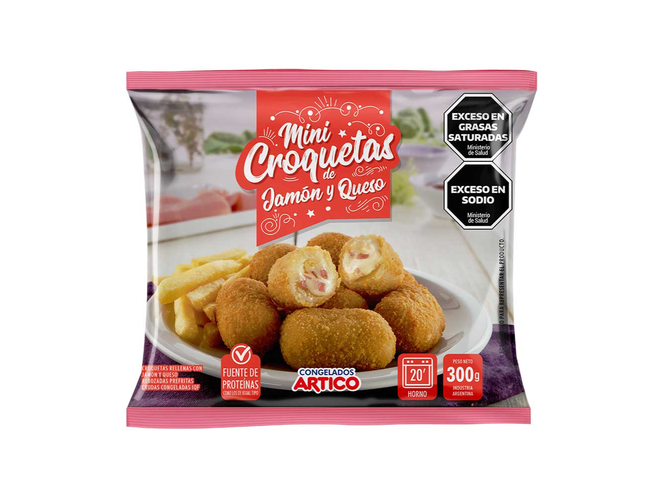 CROQUETAS JAMON & QUESO X300 GR