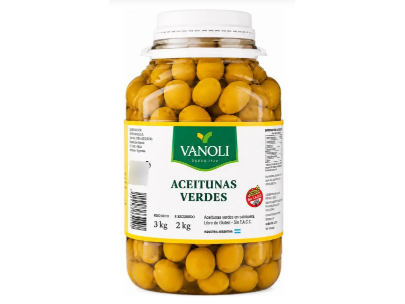ACEITUNAS VERDES N° 0 X 2KG