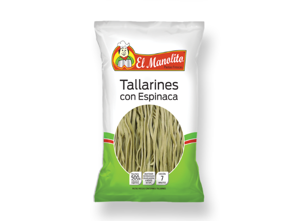 TALLARINES DE ESPINACA X 500 GR