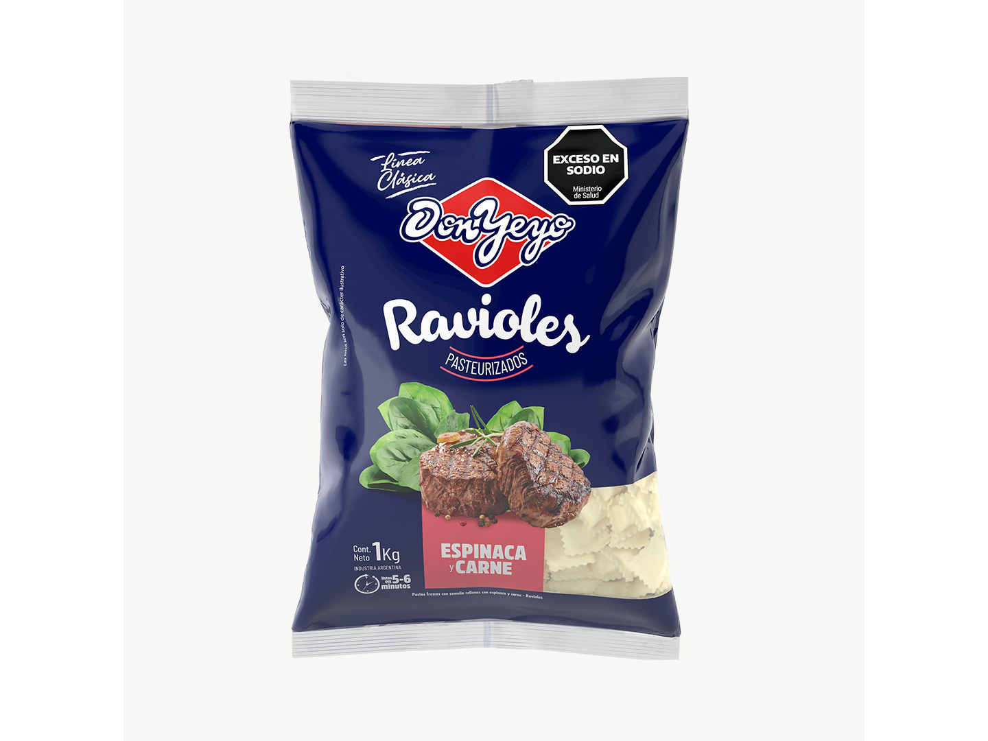 RAVIOLES ESPINACA & CARNE X1 KG