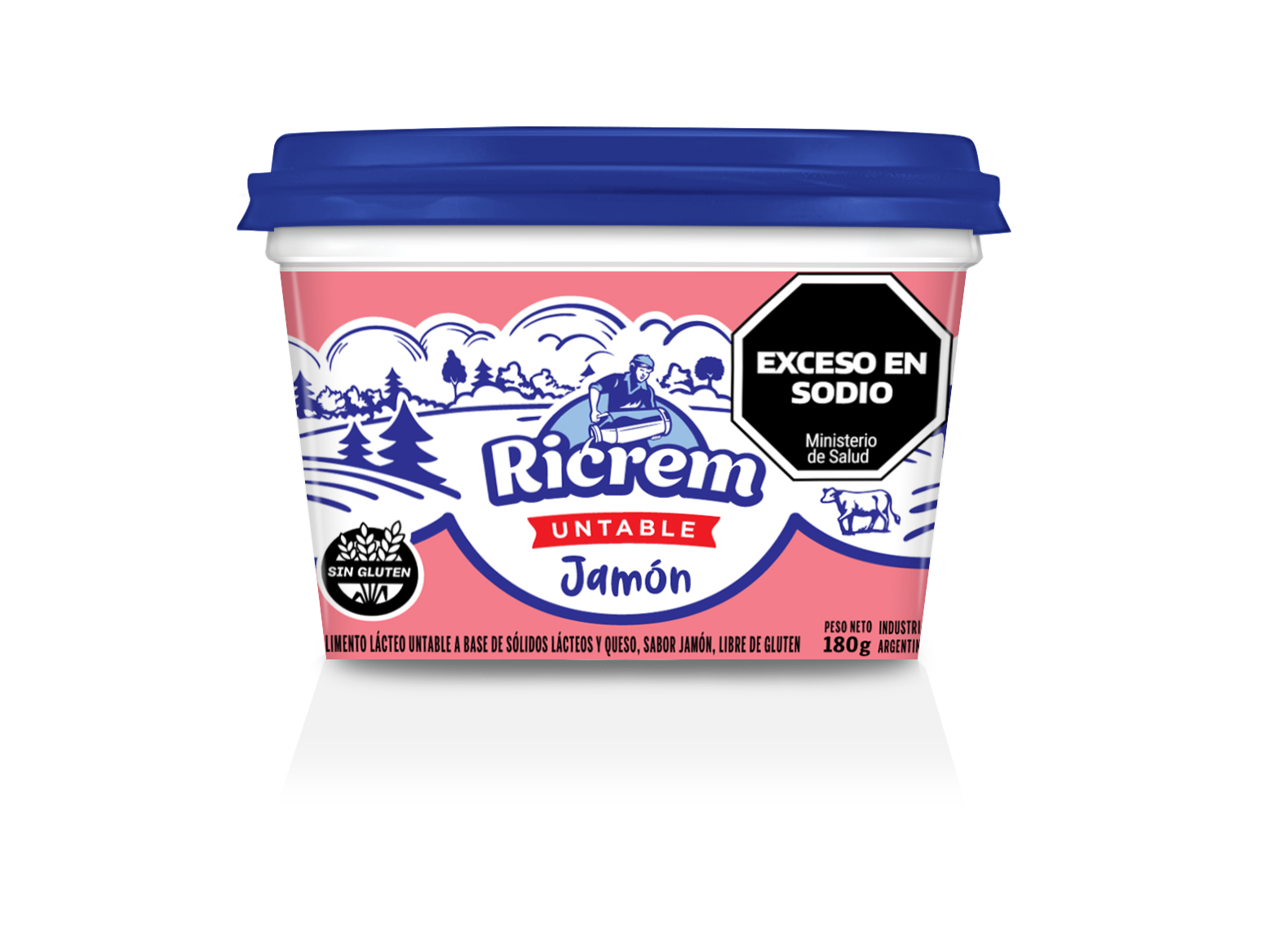 QUESO UNTABLE JAMON X180 GR