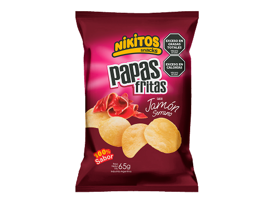 PAPA JAMÓN SERRANO X65 GR