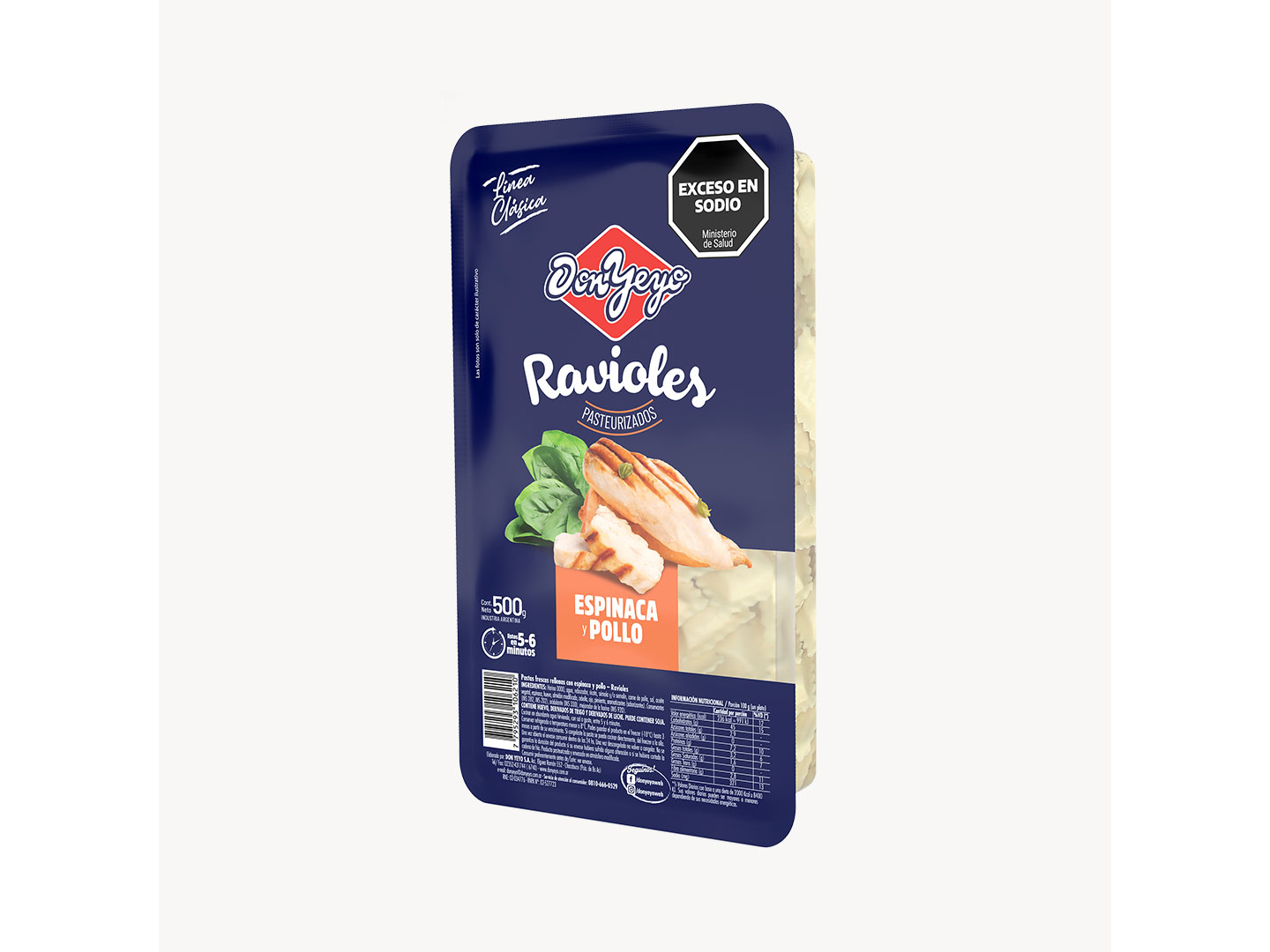 RAVIOLES POLLO X500 GR