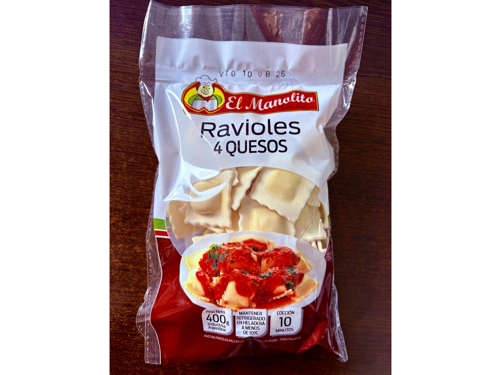 RAVIOLES DE 4 QUESOS X 400 GR