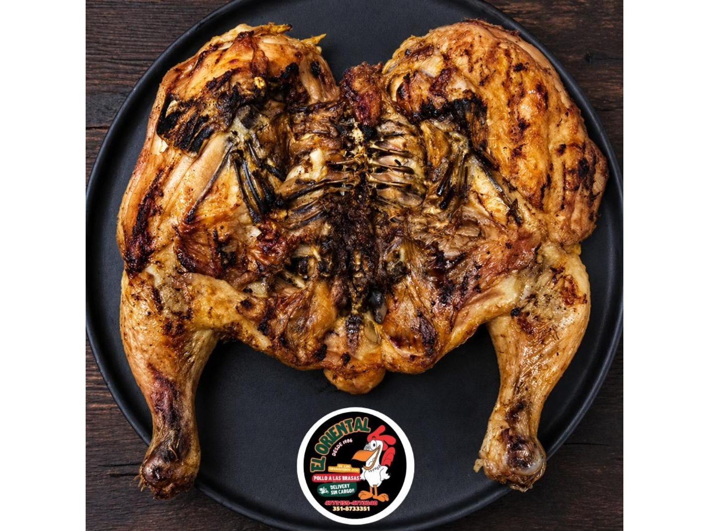 1 POLLO CON 2 GUARNICION