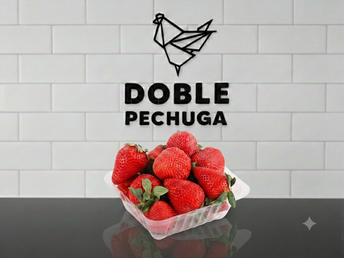Frutilla en bandeja