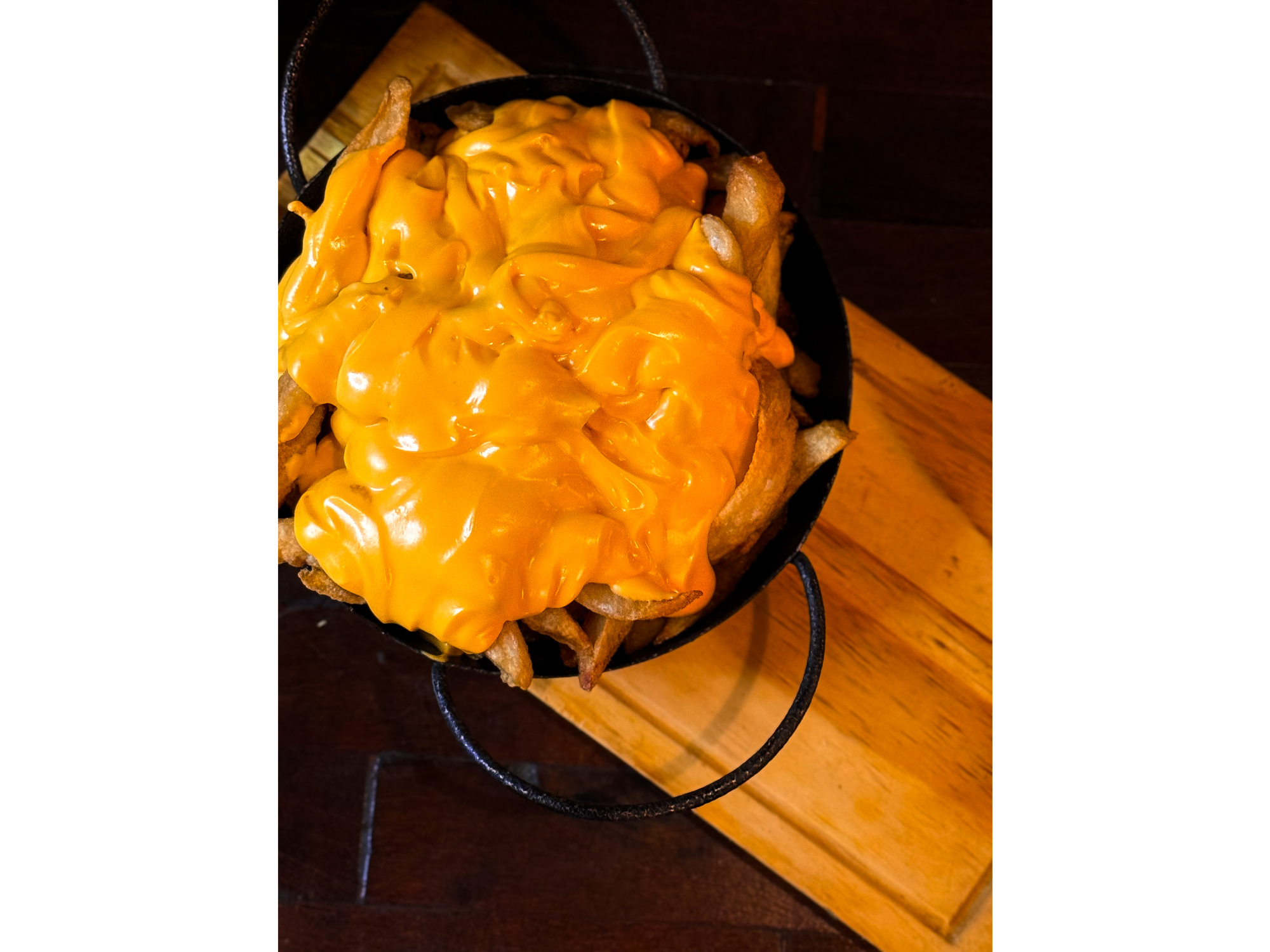 Papas con cheddar