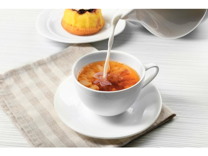 Té Green Hills con leche