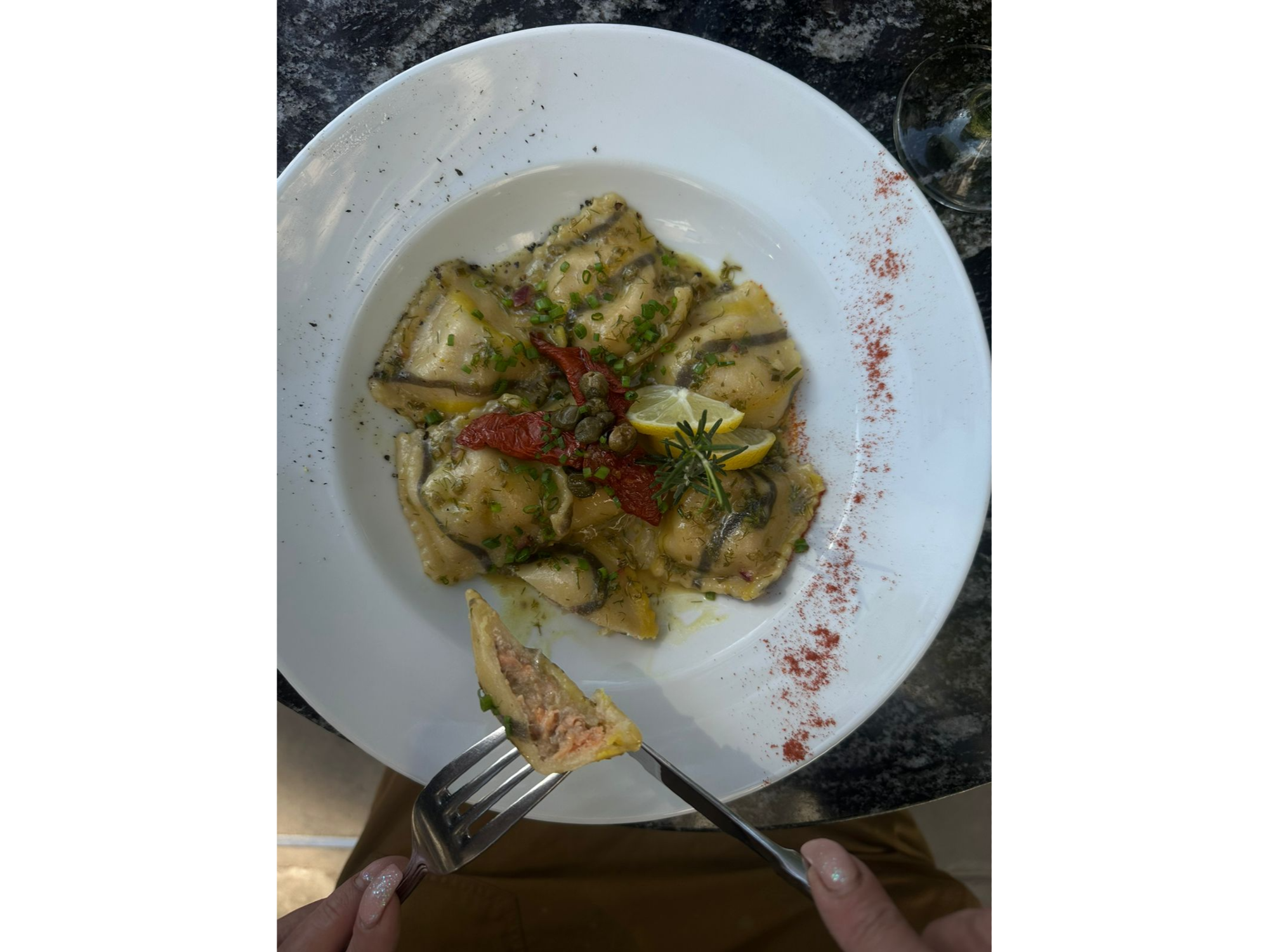 Ravioli de Trucha