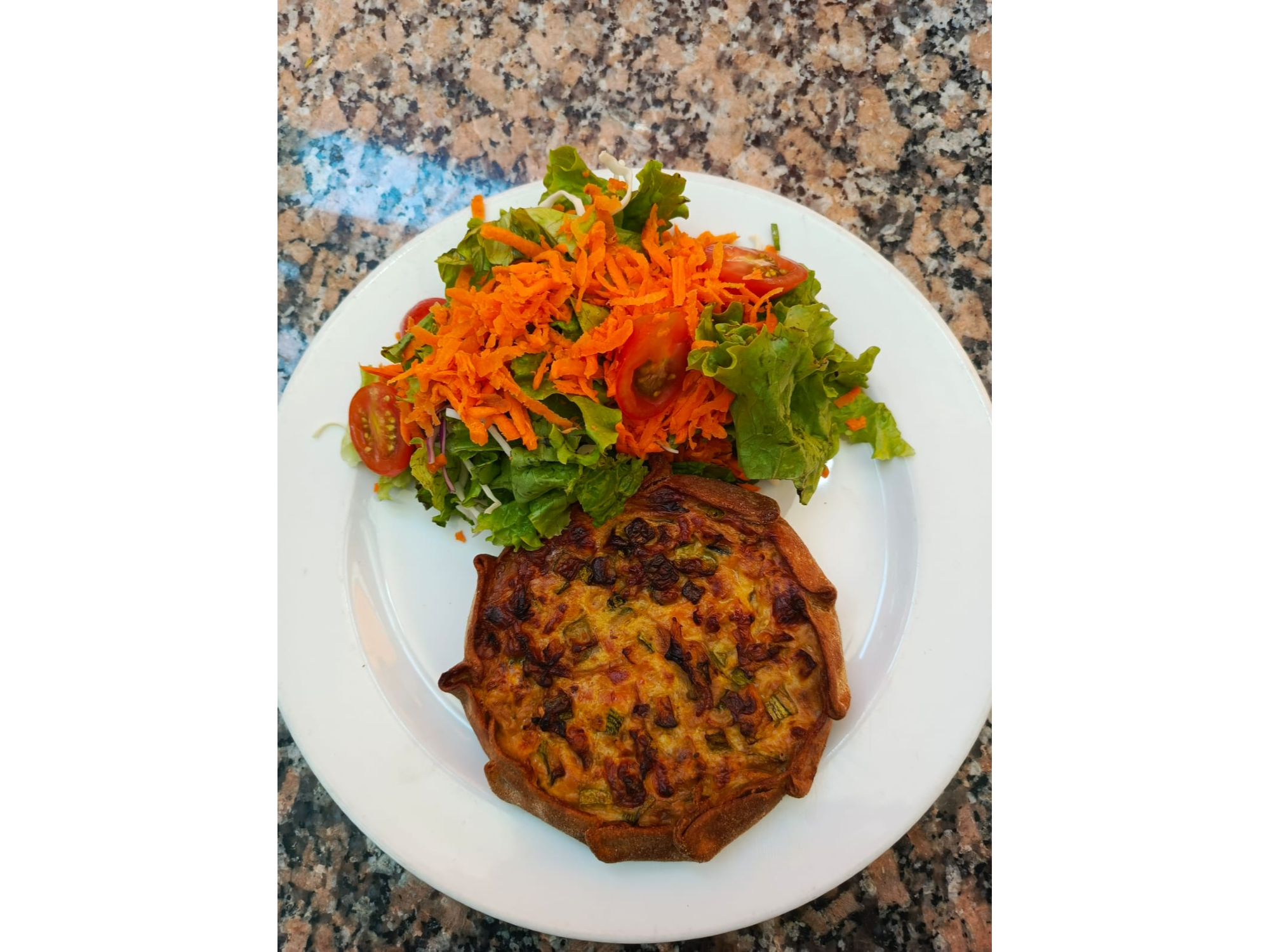 Tarta  de  Zuccini con mix verdes