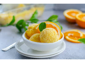 Helado artesanal de Naranja