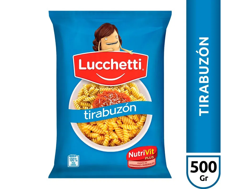 Fideos Tirabuzon Lucchetti 500gr.