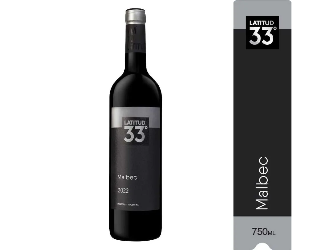 VINO LATITUD 33 MALBEC