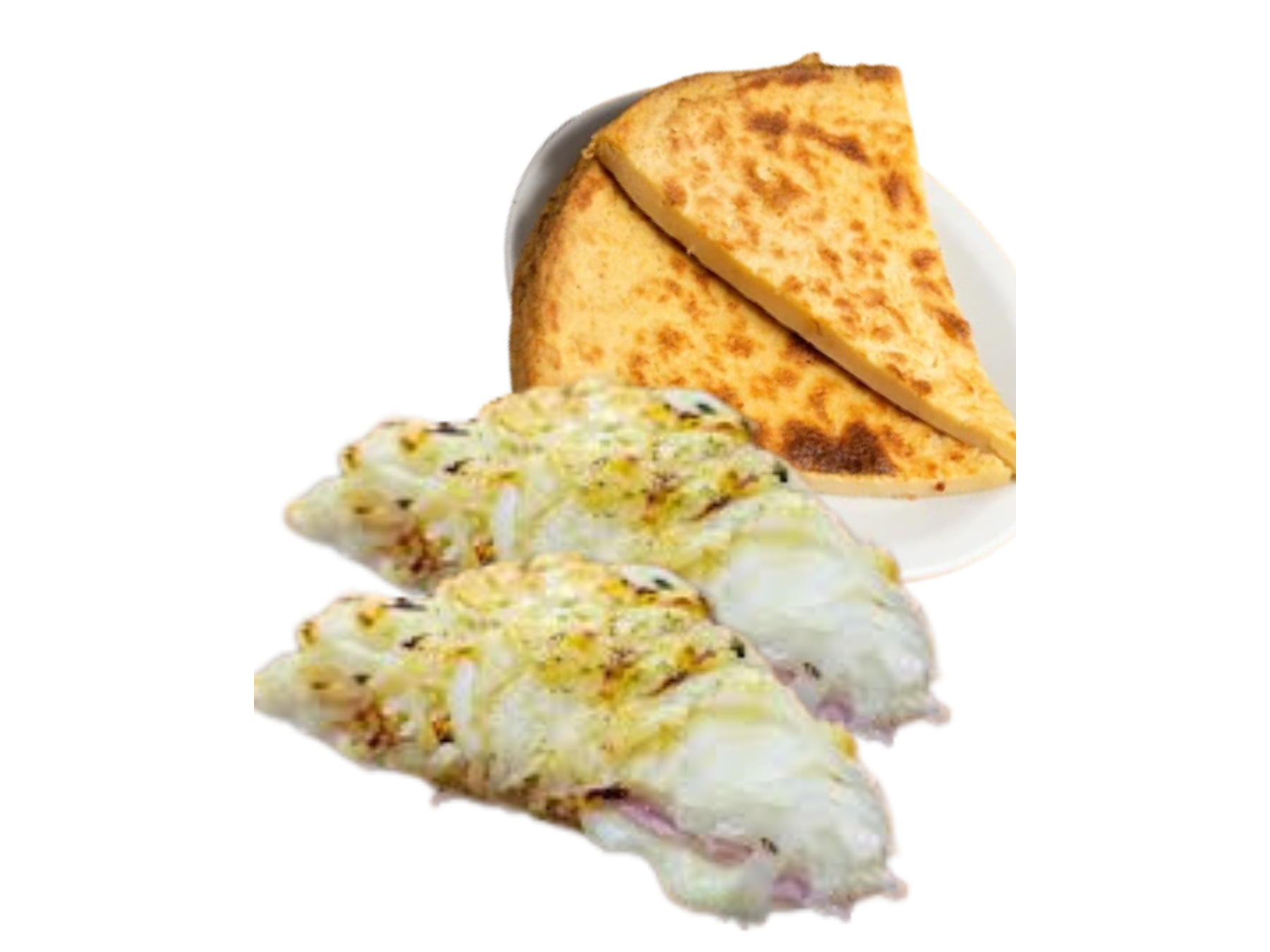 2 PORCIONES DE FUGAZZETA RELLENA + 2 PORCIONES DE FAINA