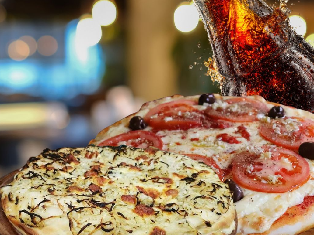 2 PIZZAS A ELECCION + gaseosa de REGALO!