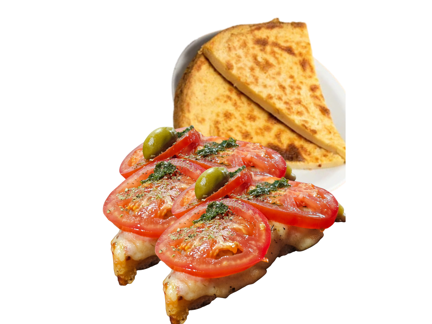 2 PORCIONES DE FAINA + 2 PORCIONES DE NAPOLITANA