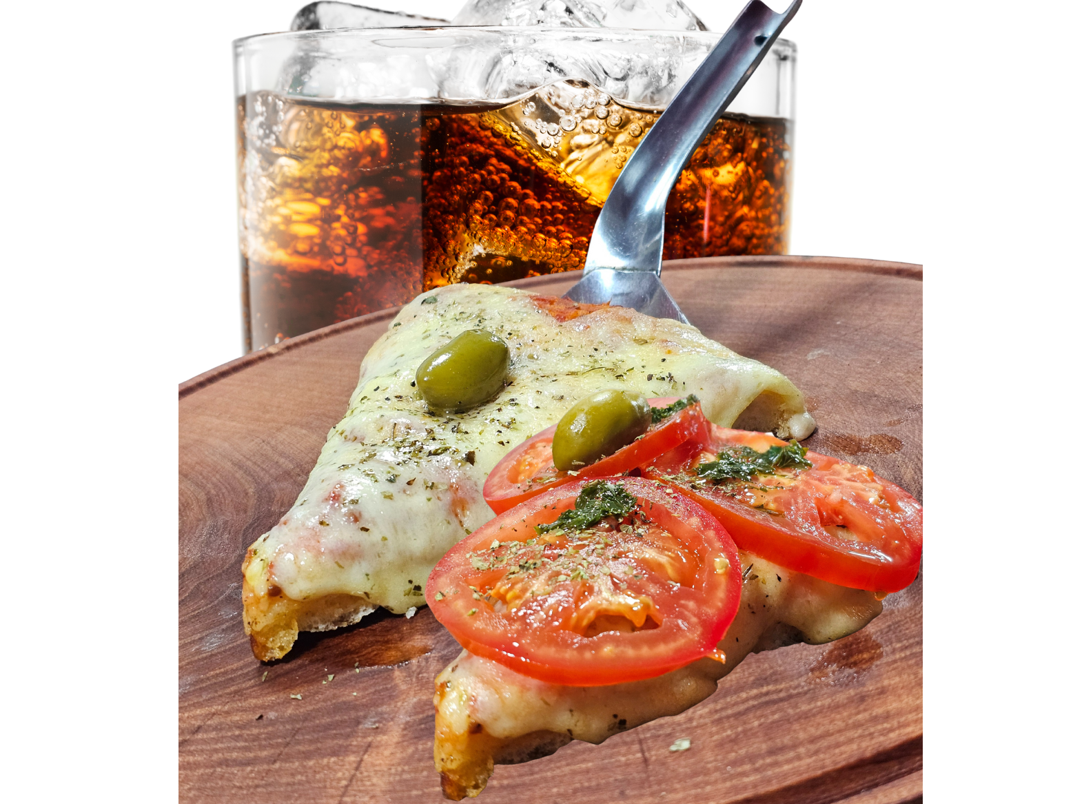 1 PORCION MUZZA + 1 PORCION NAPO + COCA COLA 500ML