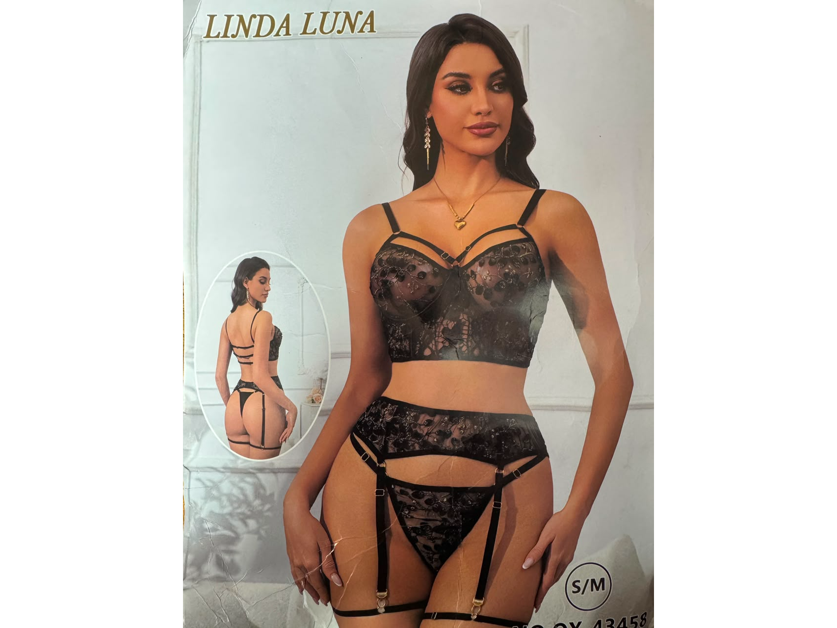 CONJUNTO BLACK ROSE