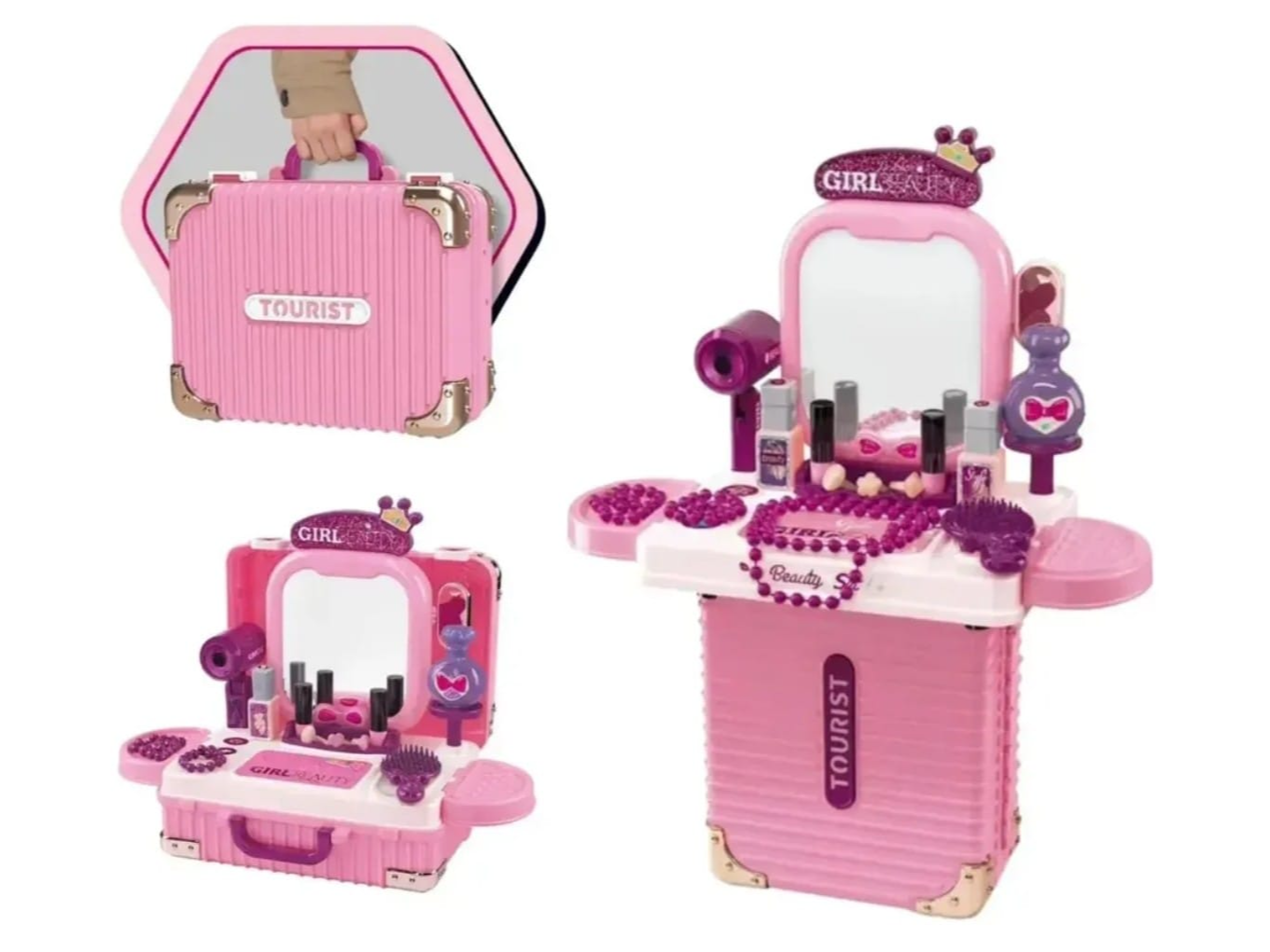 Valija tocador+Set de belleza Infantil