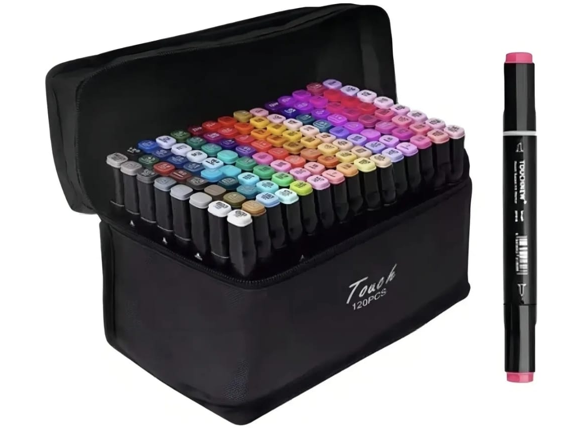 Touch Marcadores Fibras Doble Punta120  Piezas Multicolor