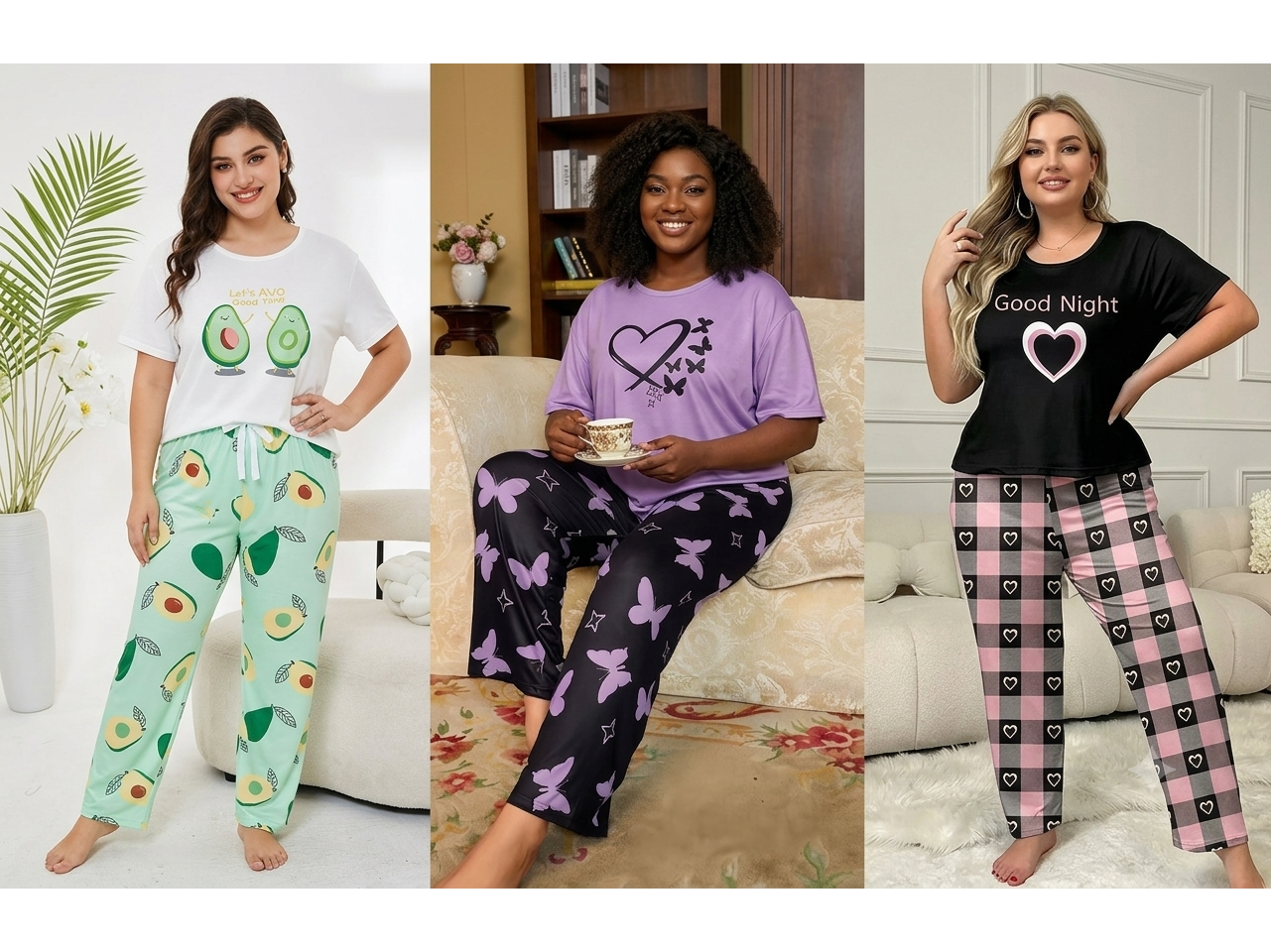 Pijama  2 Piezas  Plus Size