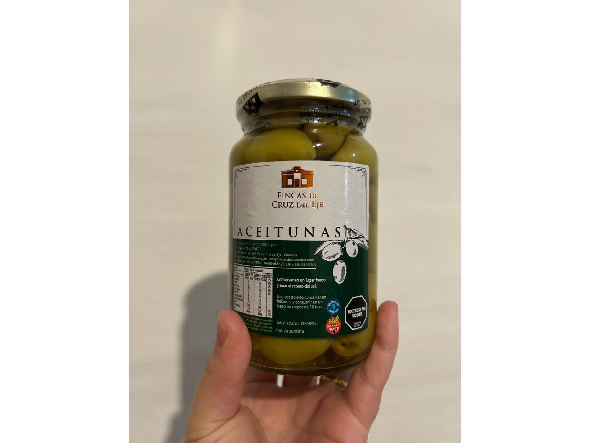 Aceitunas Verdes Fincas CDE