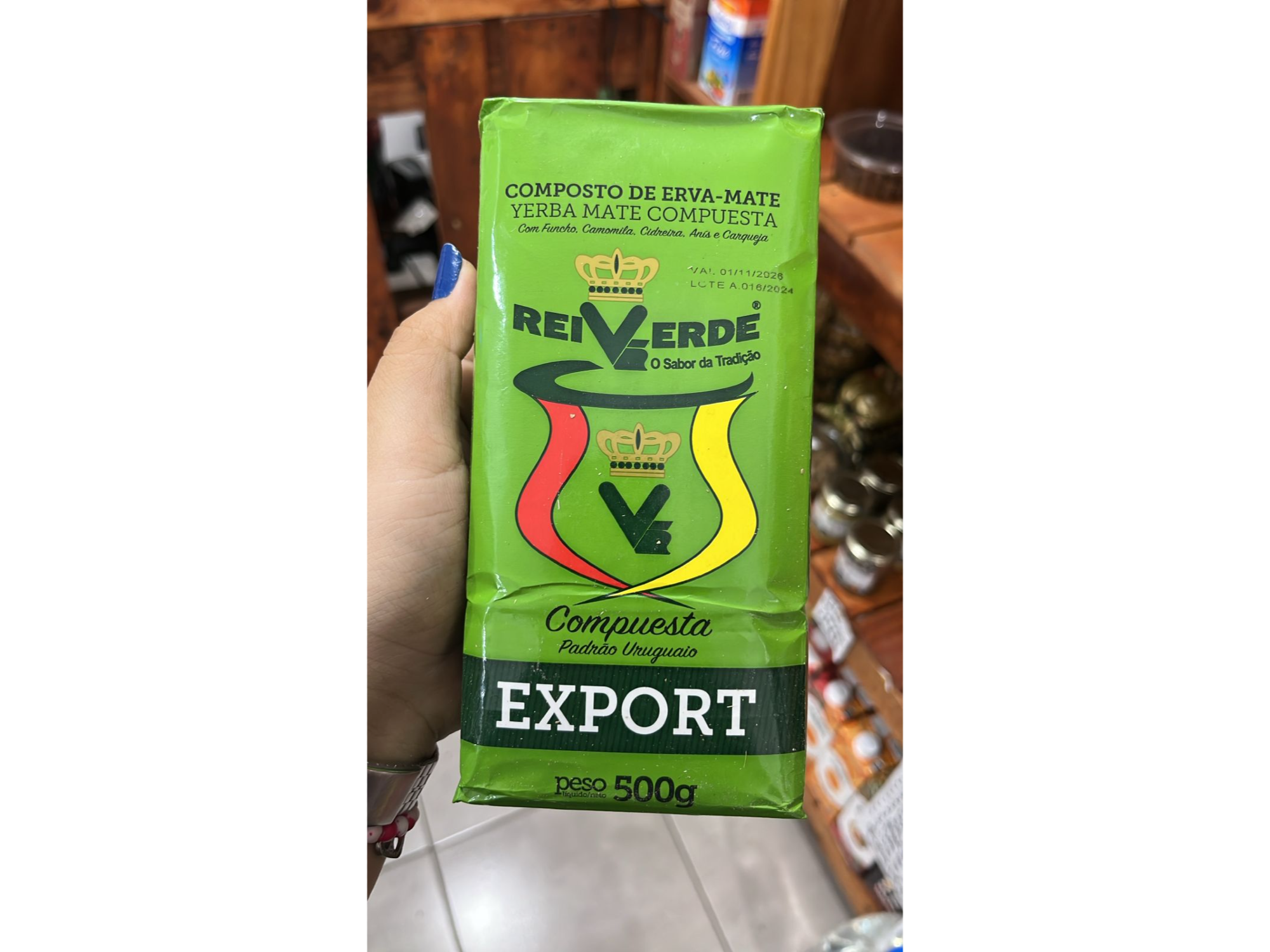 Yerba REIVERDE COMPUESTA 500g.