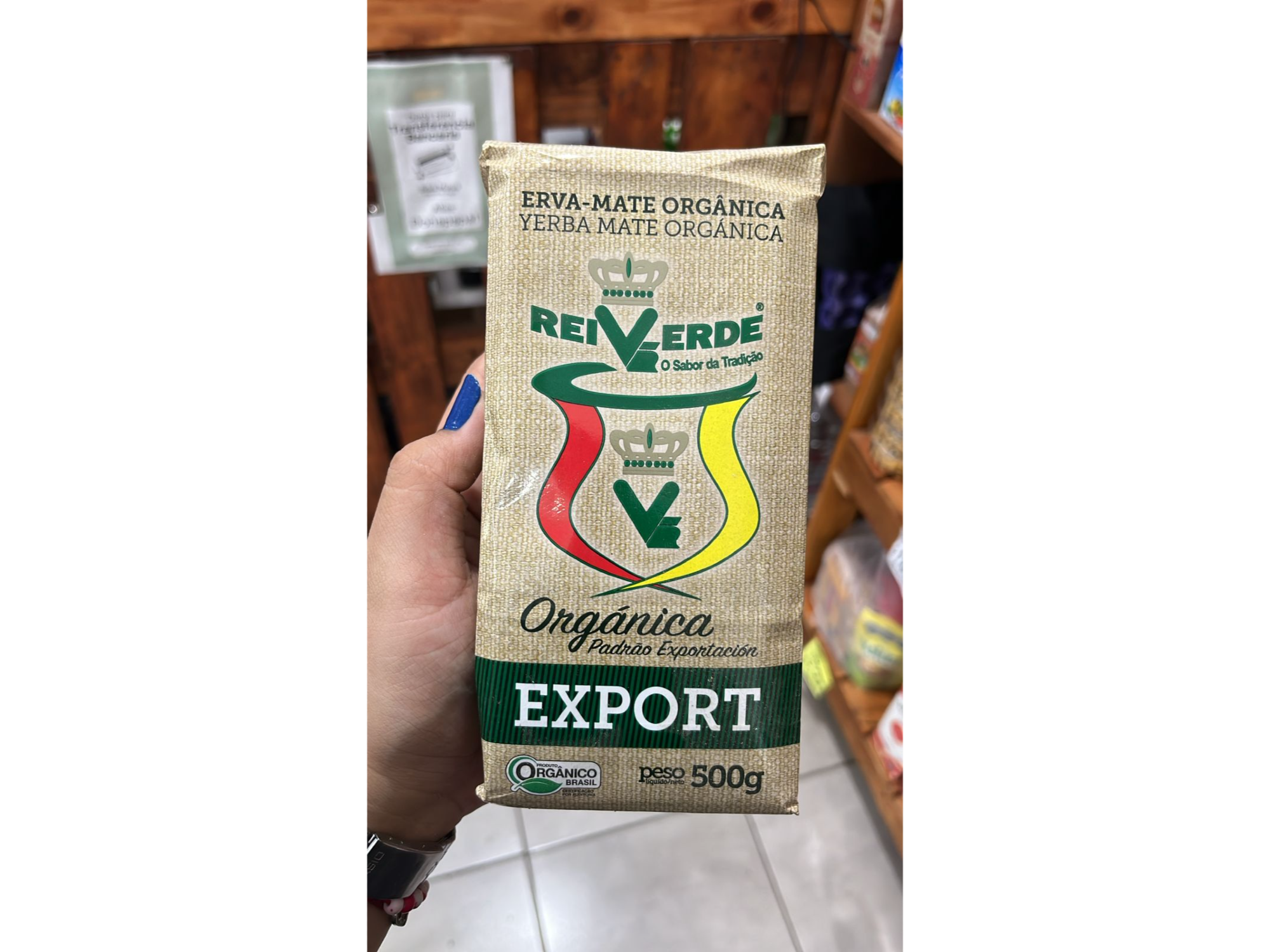 Yerba REIVERDE ORGANICA 500g.