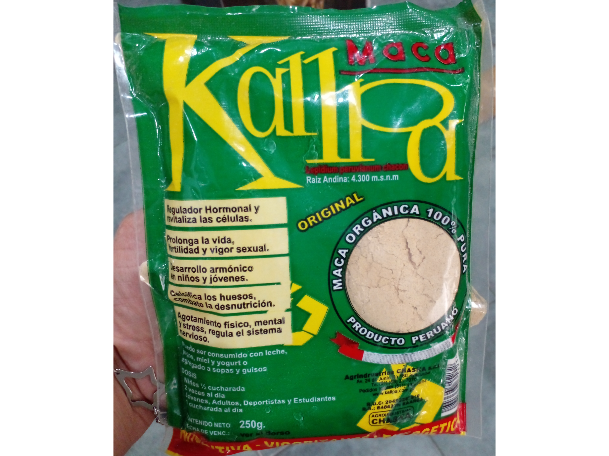 Maca Kallpa 500 grs