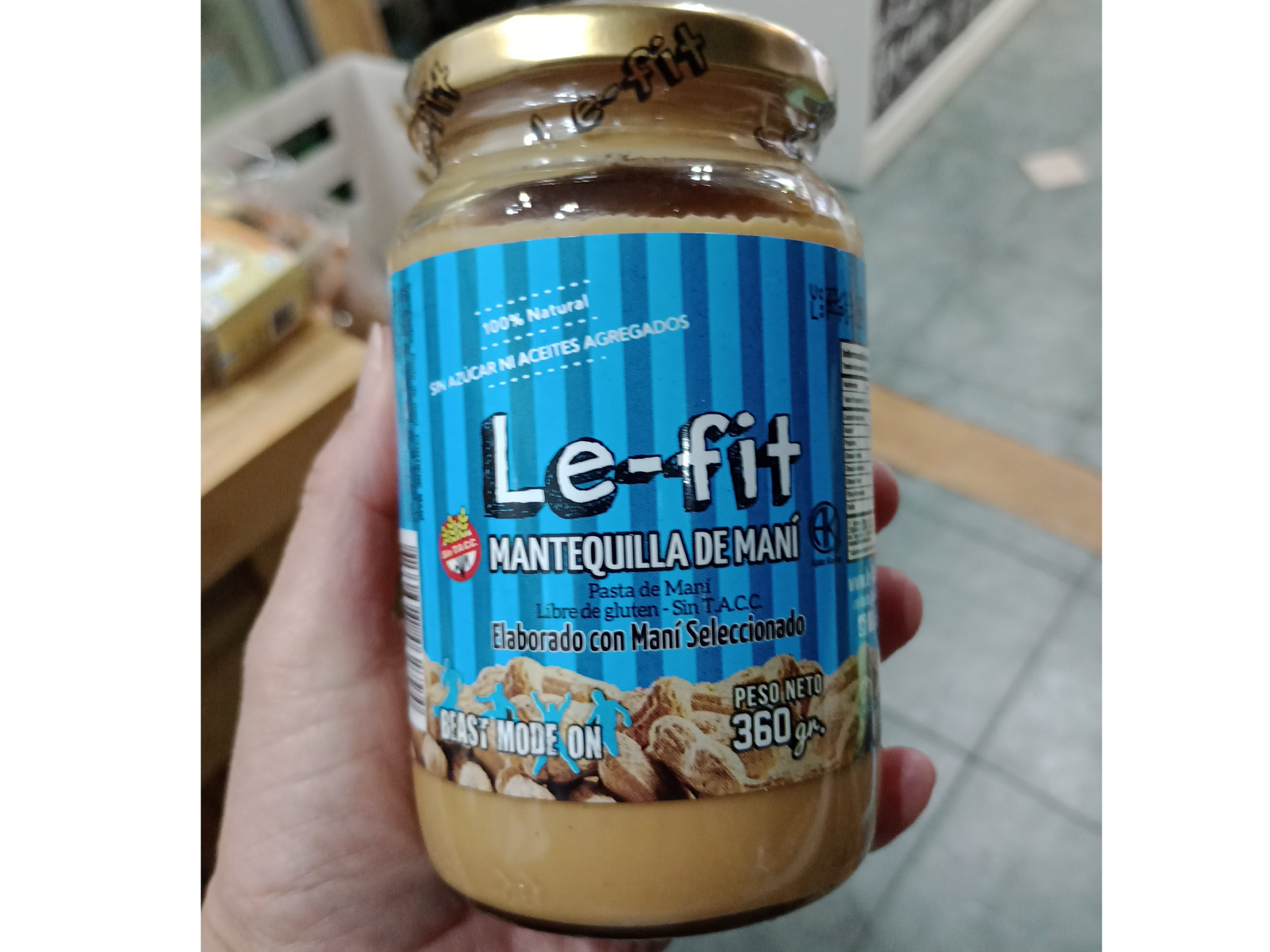 Mantequilla de maní Le Fit natural