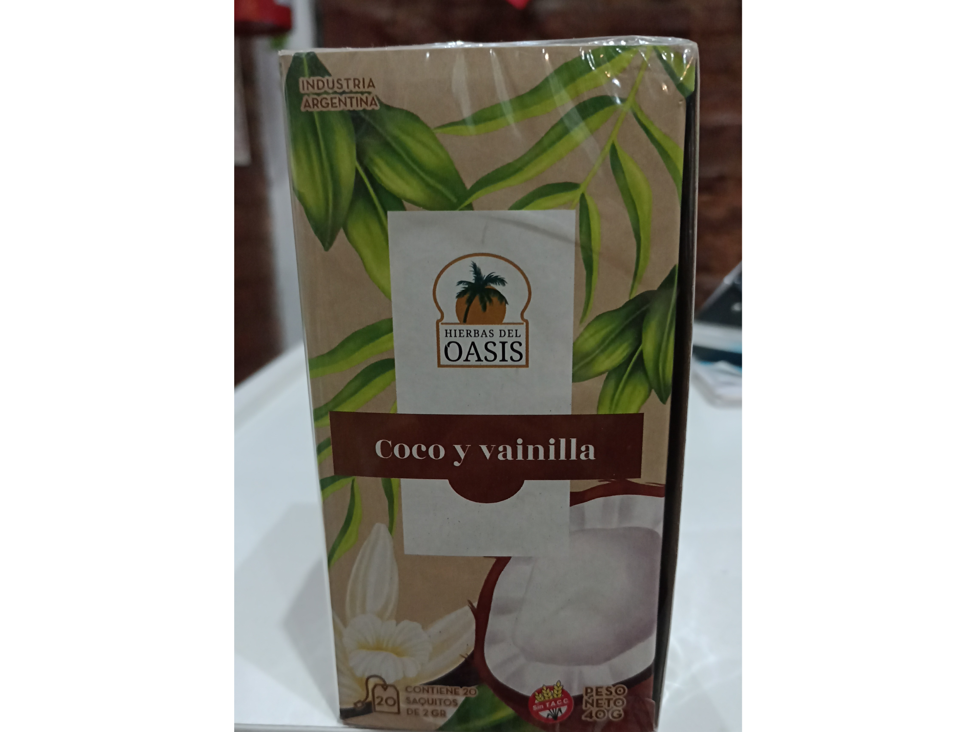 Té  de coco y vainilla Oasis