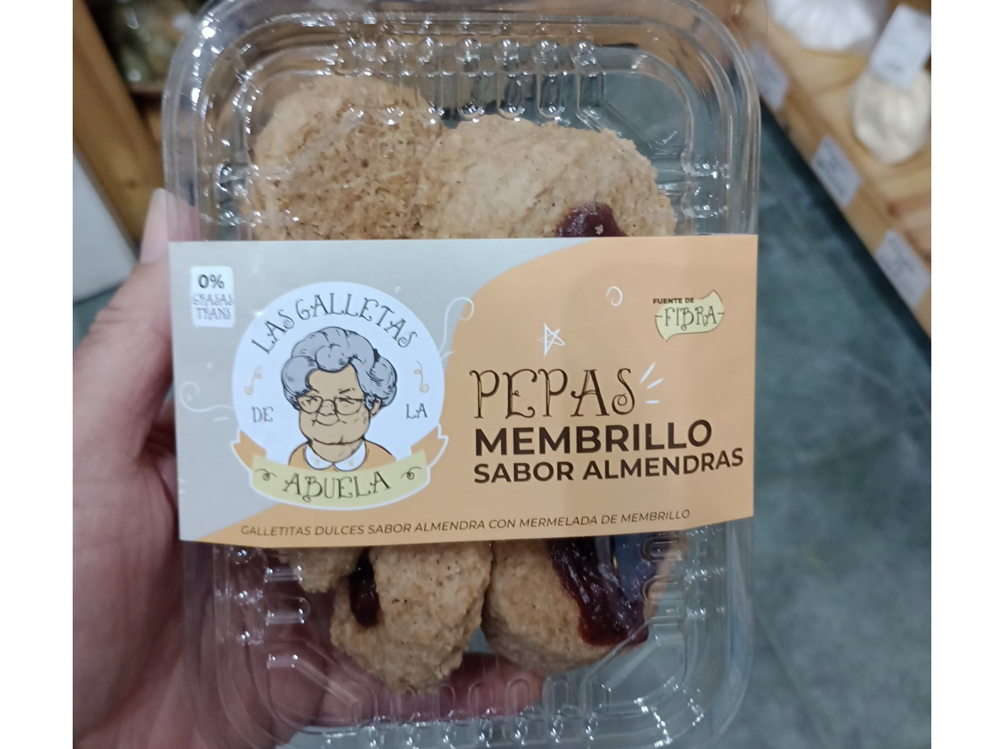 Pepas de Membrillo sabor almendra Las galletas de la abuela