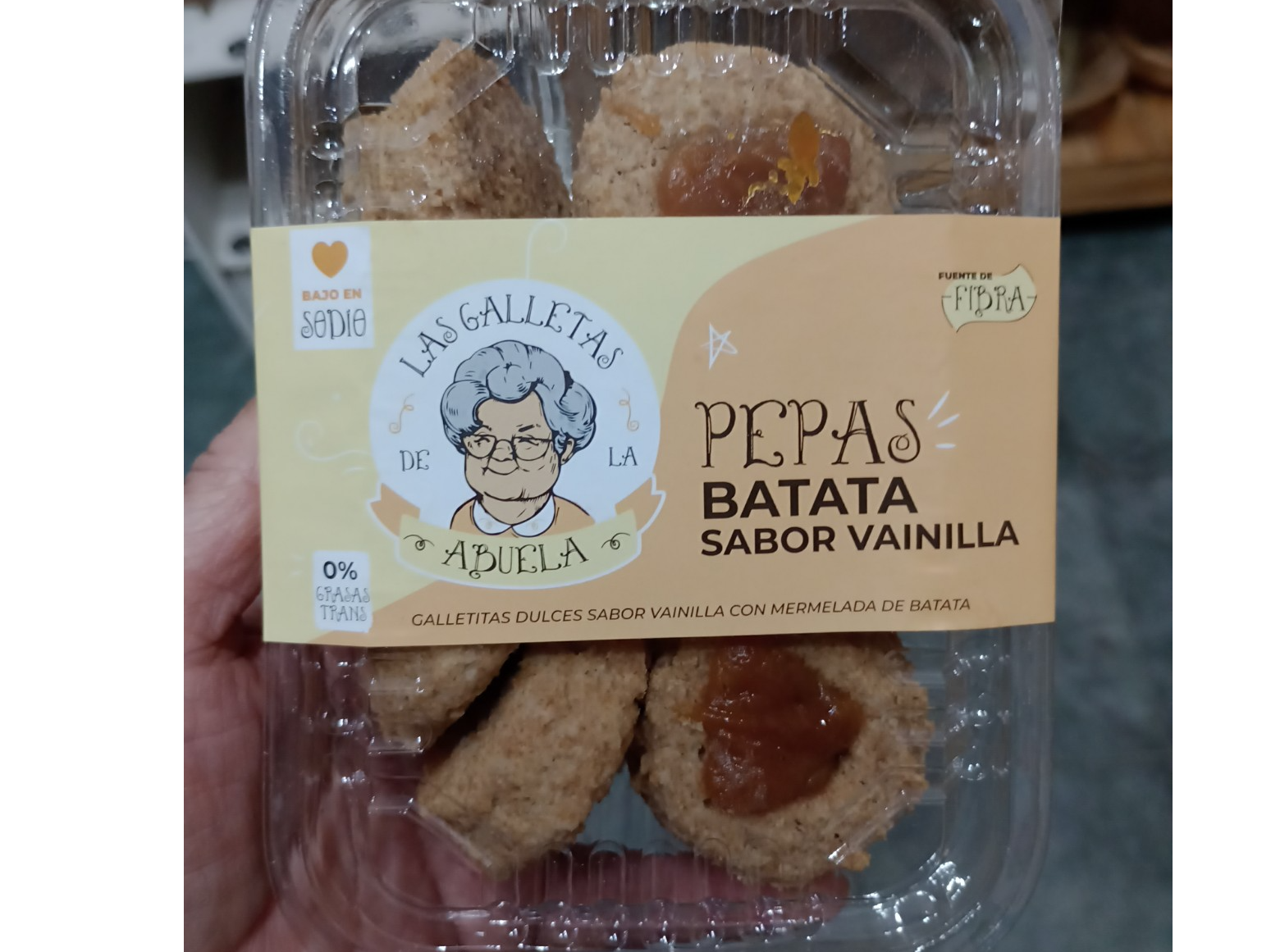 Pepas de batata y vainilla Las Galletas de la abuela