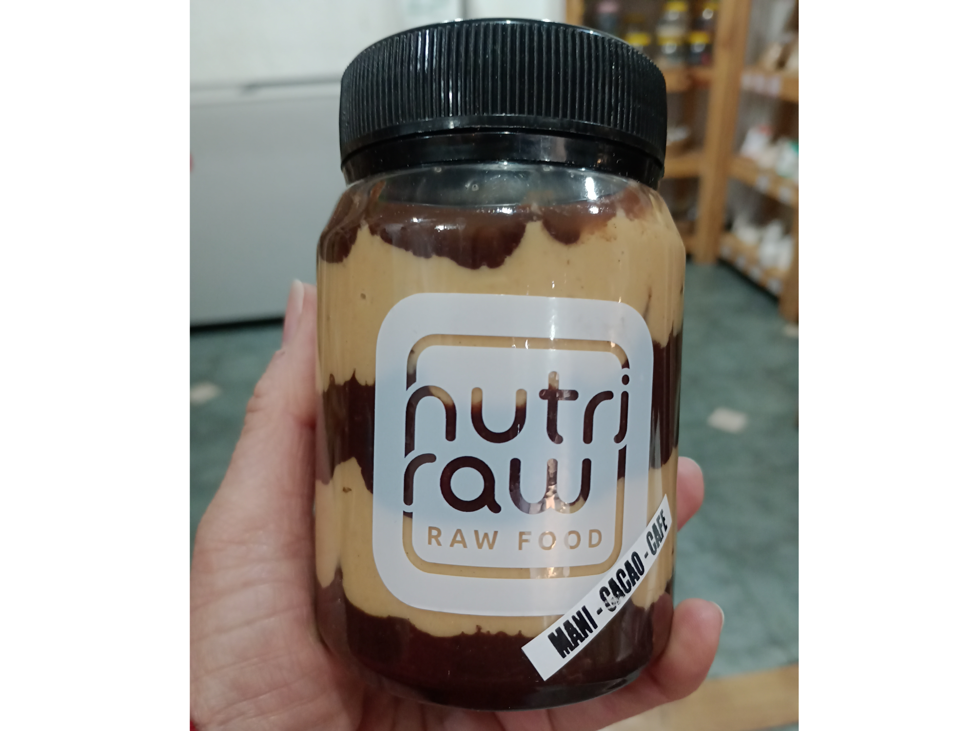 Crema de maní, cacao y café Nutriraw