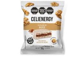 Alfajor de nuez Calienergy. Sin TACC