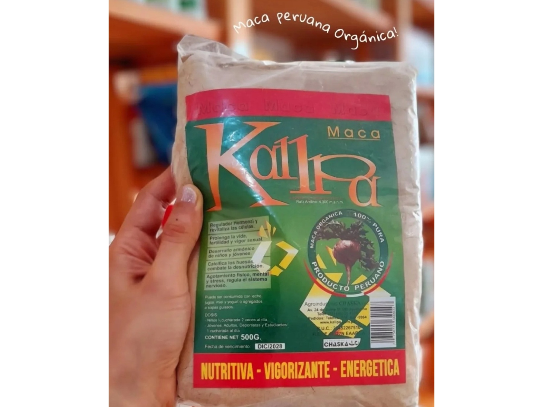 Maca peruana rubia