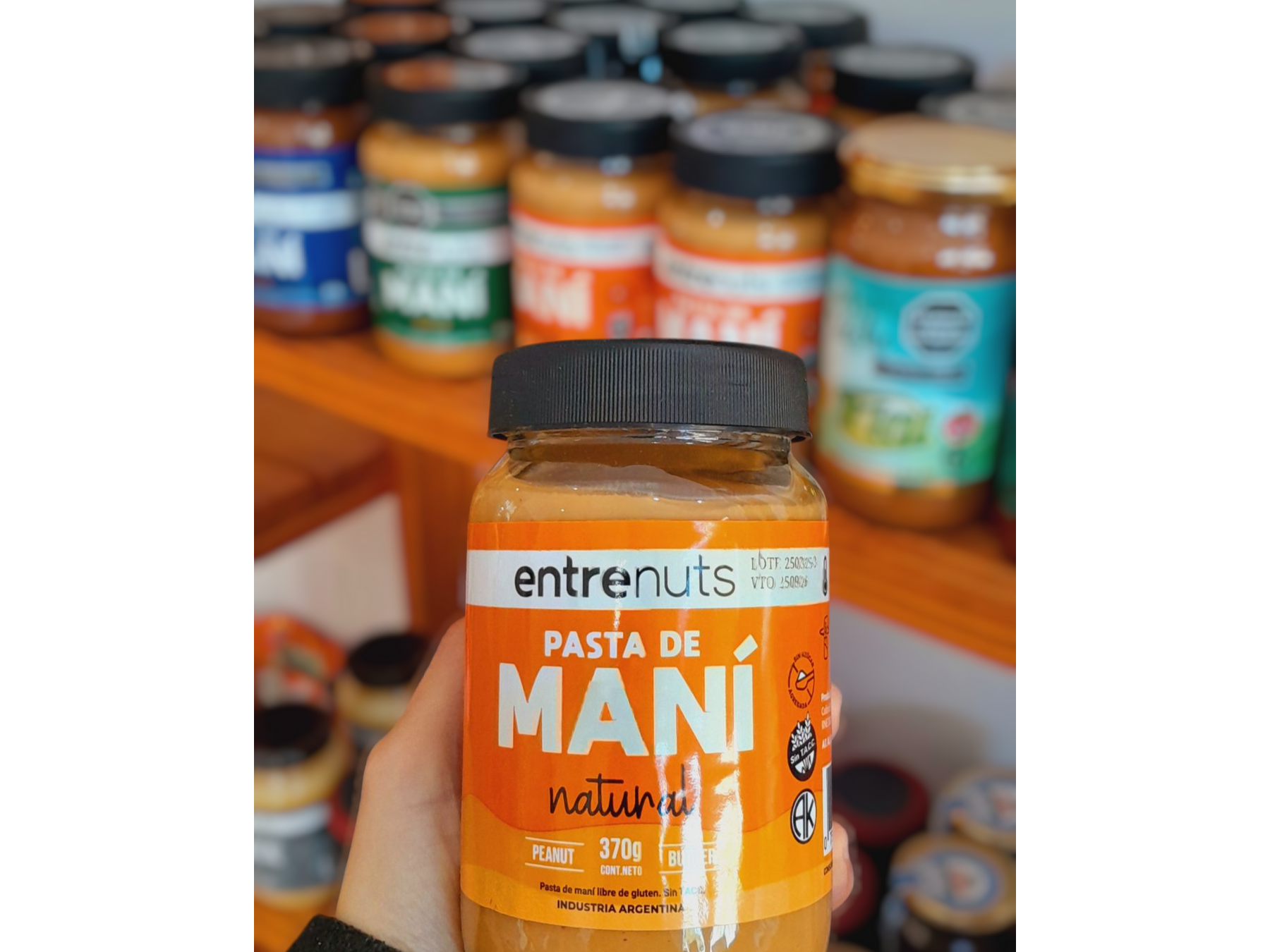 Pastas de maní Entrenuts