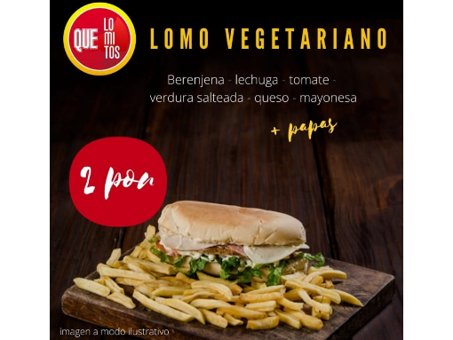 2 LOMOS VEGETARIANOS