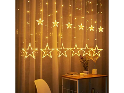 Luces navideñas estrellas calidas