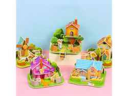 Rompecabezas 3D - mini casitas