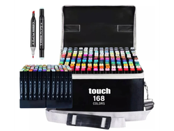 Marcadores touch doble punta x 168