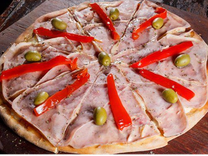 ESPECIAL JAMÓN Y MORRONES de ARTENPIZZA