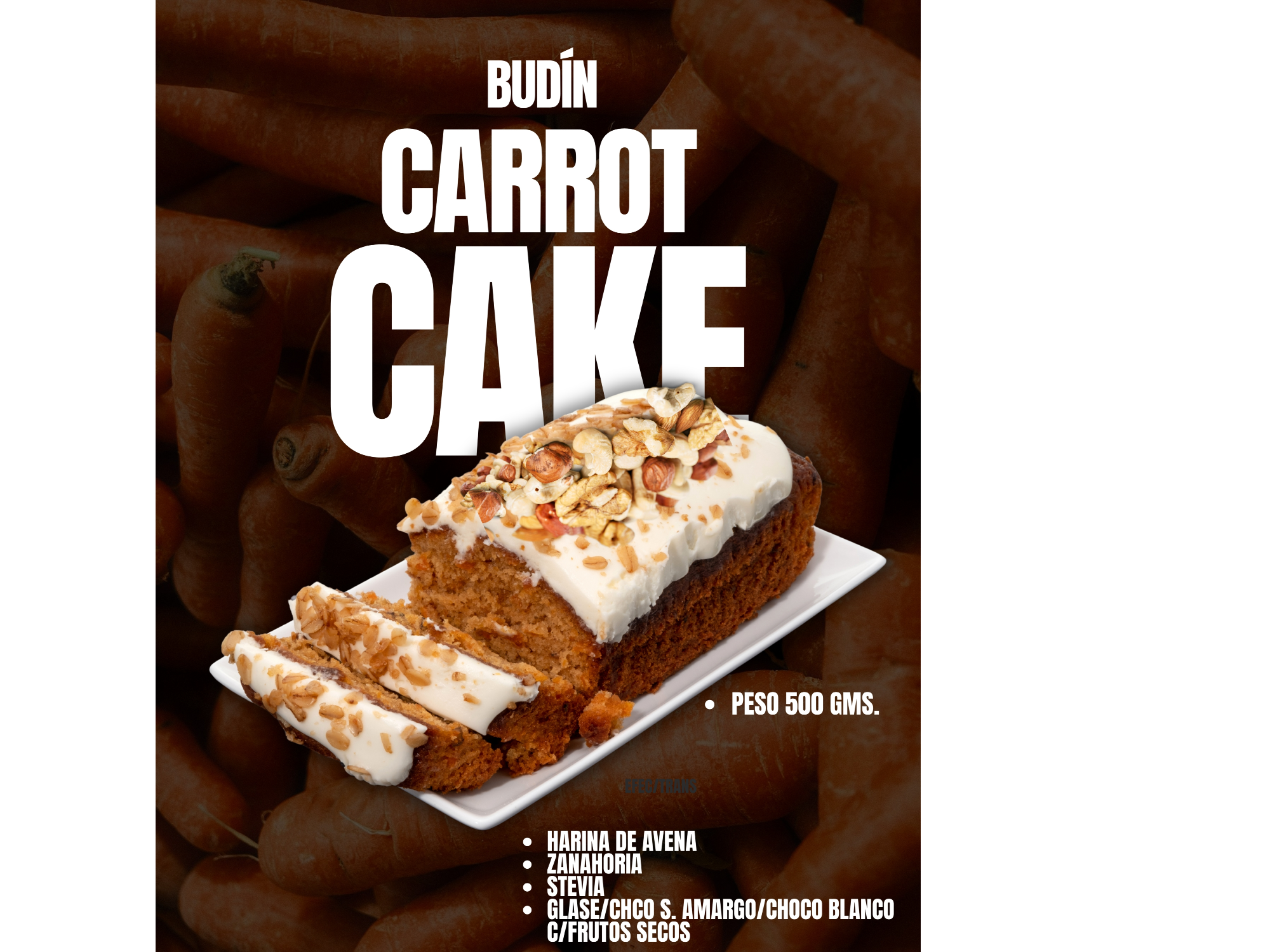 Budín Carrot cake